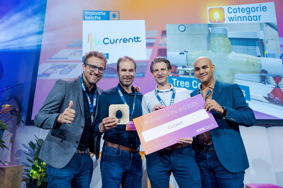 Afbeelding bij nieuwsartikel Currentt wint de KVK Innovatiebelofte award 2025!